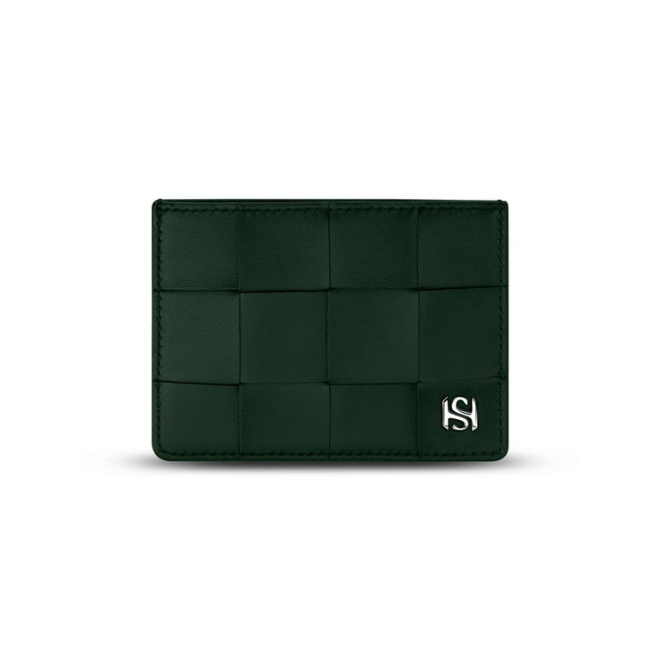Saint Honore men card holder 4cc with green leather