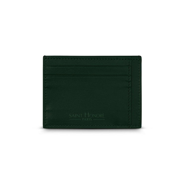 Saint Honore men card holder 4cc with green leather