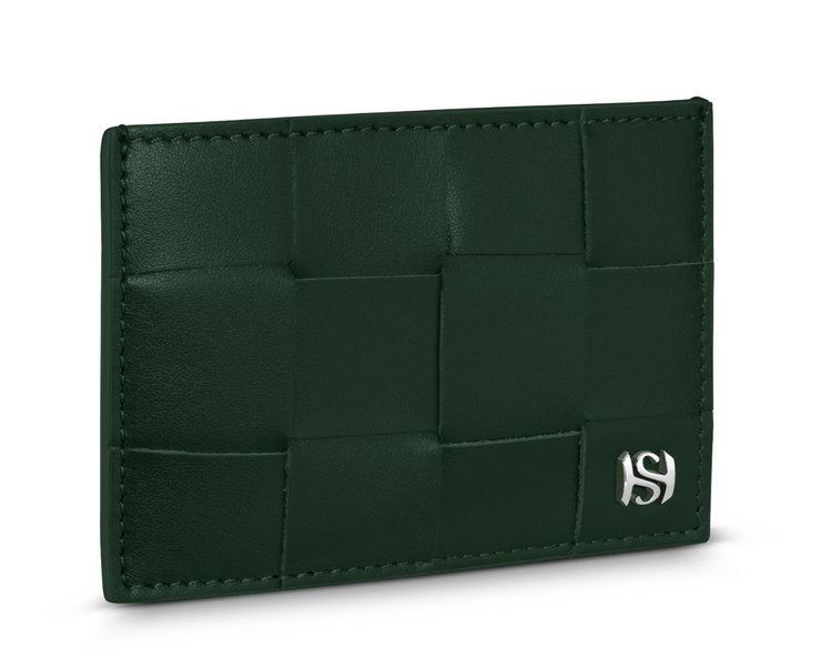 Saint Honore men card holder 4cc with green leather