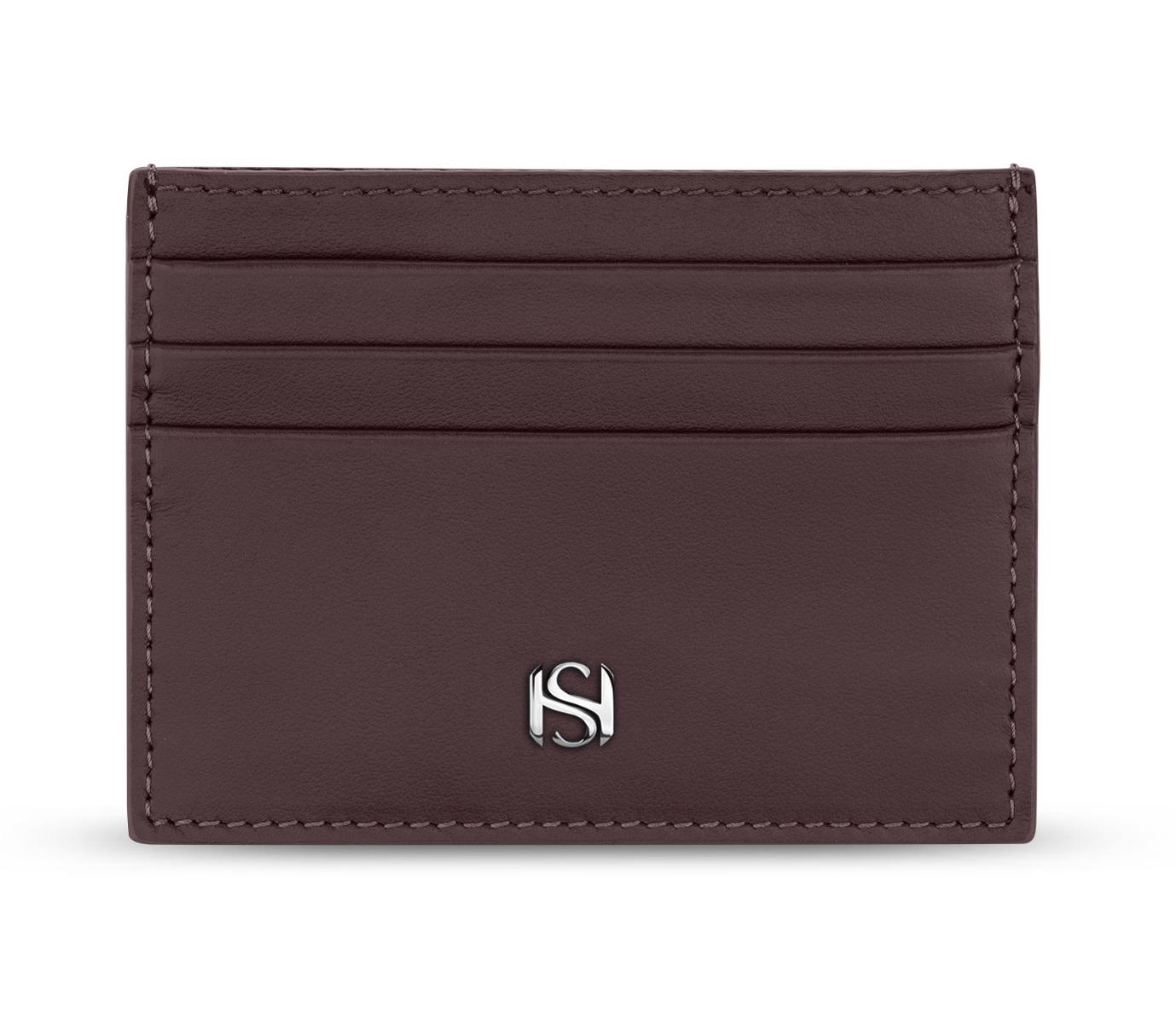 Saint Honore men card holder 6cc with burgundy leather