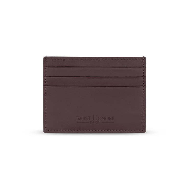 Saint Honore men card holder 6cc with burgundy leather
