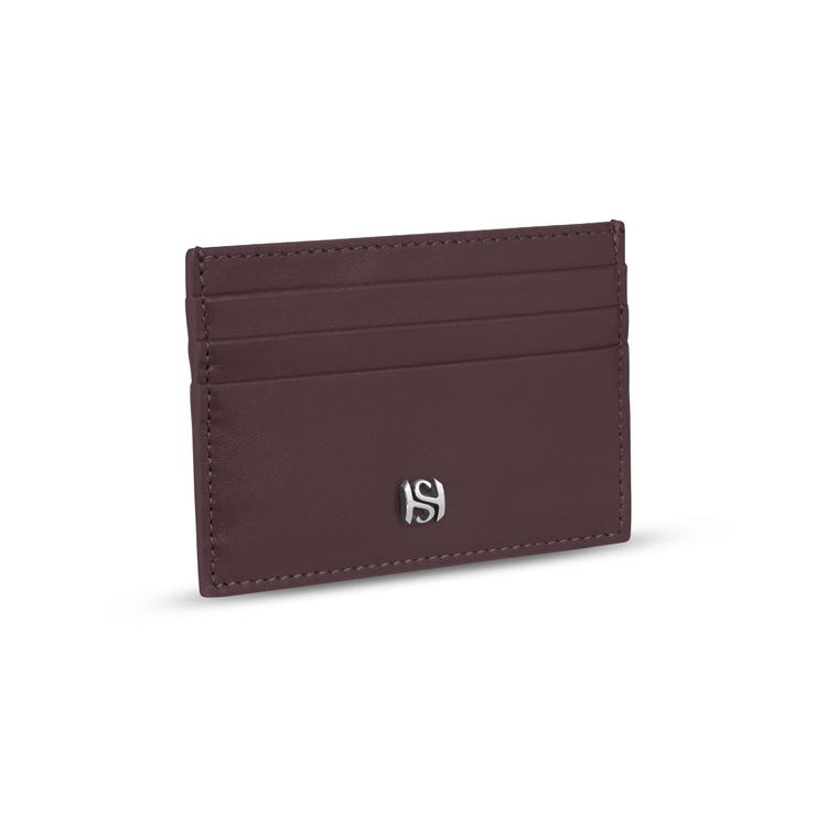 Saint Honore men card holder 6cc with burgundy leather