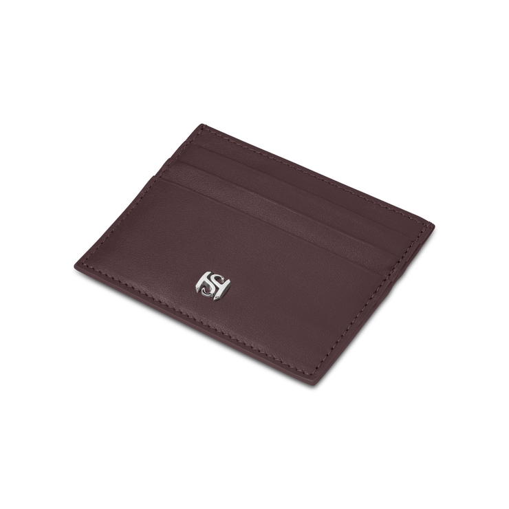 Saint Honore men card holder 6cc with burgundy leather
