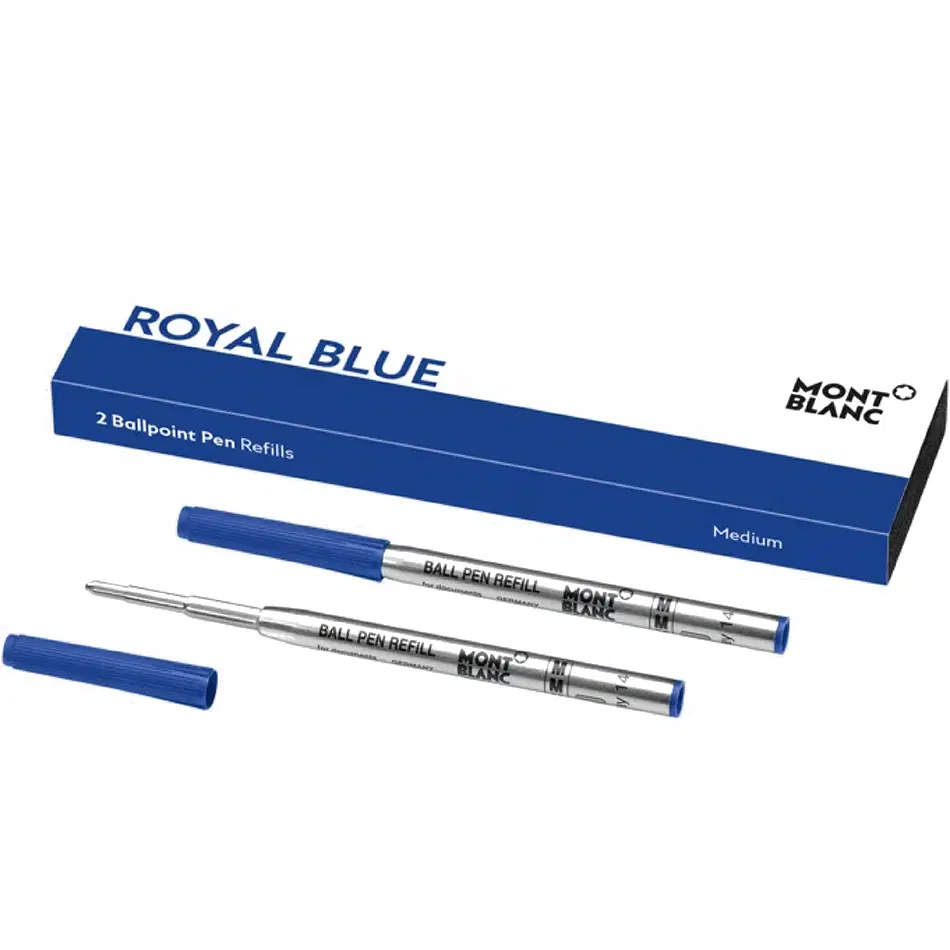 Montblanc 2 Ballpoint Pen Refills Royal Blue