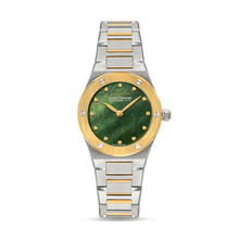 Saint Honore Ladies watch with Green Dial - Steel Gold