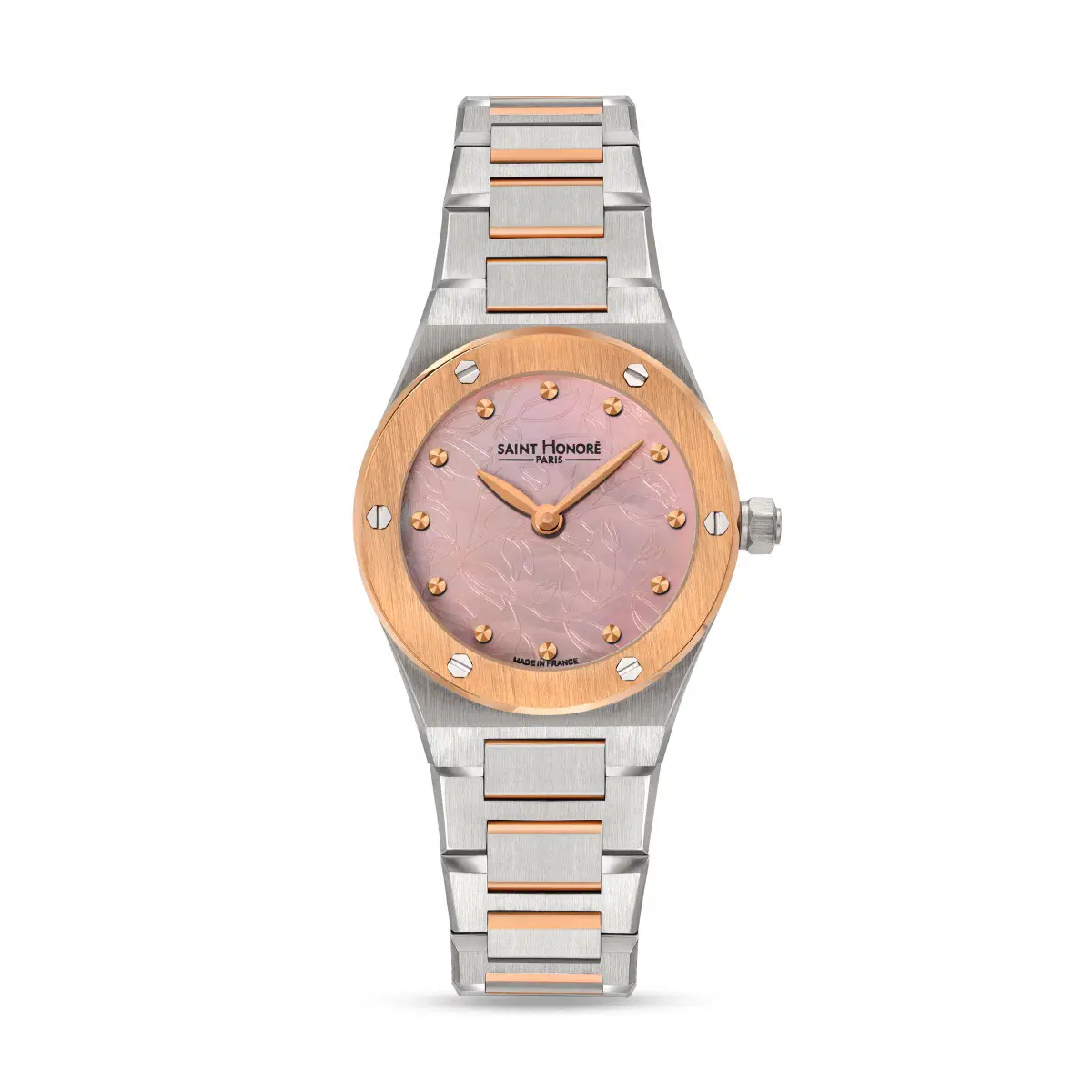 Saint Honore Women's Watch - Two-Tone with Pink Dial