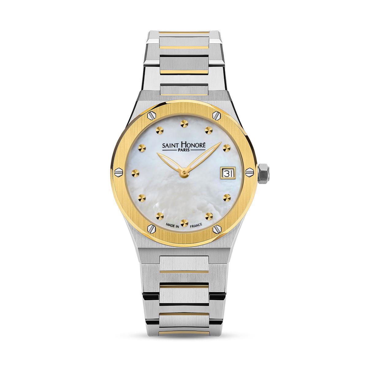 Saint Honore Ladies watch with Pearl Dial - Date Display