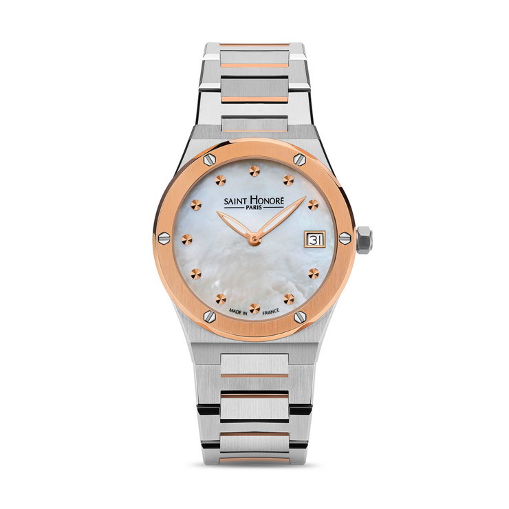 Saint Honore Ladies watch with Pearl Dial - Rose Gold
