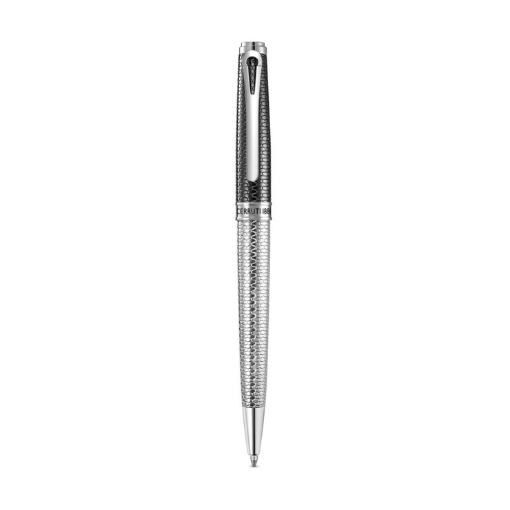 Cerruti 1881 Silver and Gunmetal Ballpoint Pen