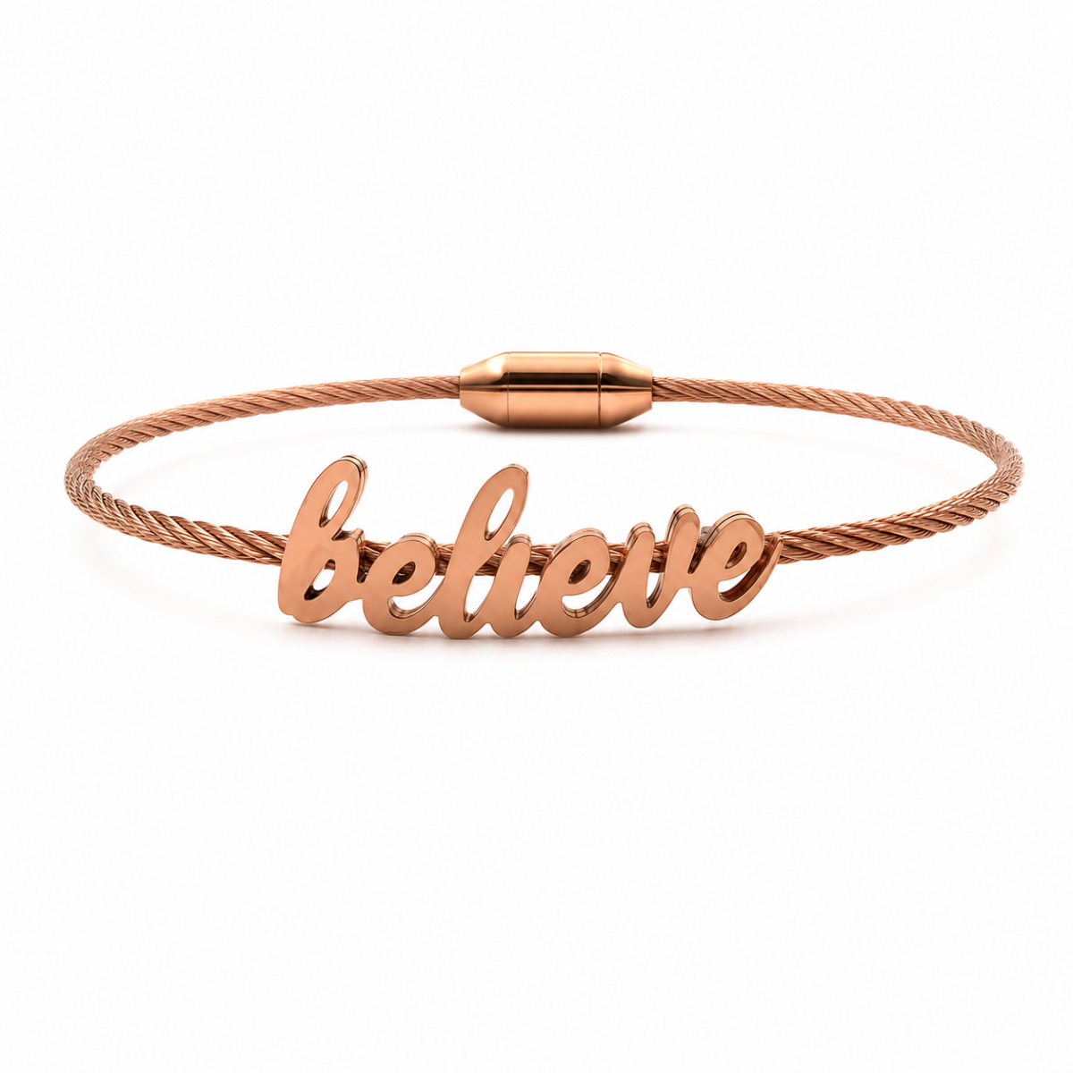 اسوارة بيليف من شيروتى 1881 للنساء استيل لون روز قولد