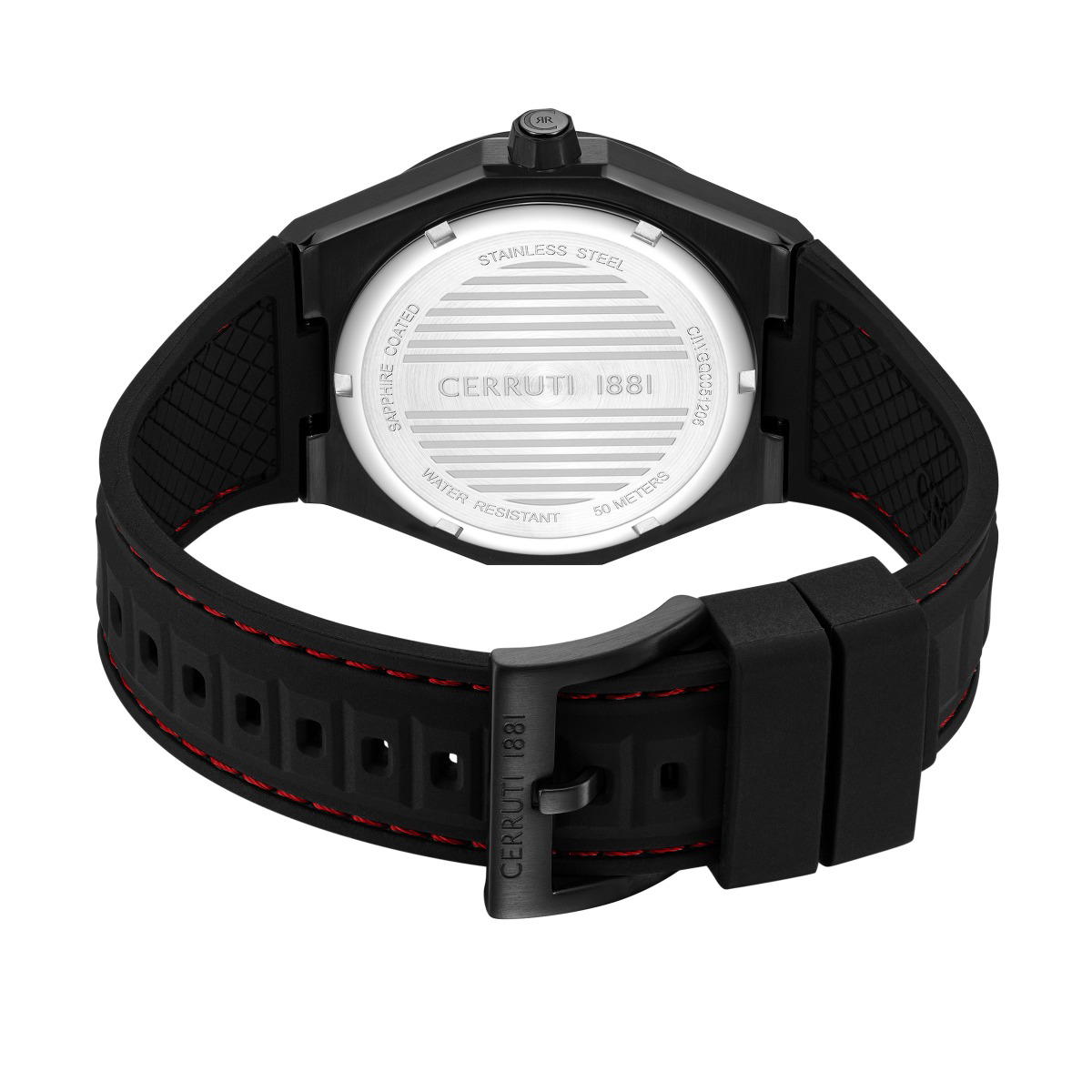 Cerruti 1881 Men's Chronograph Watch - Rubber Strap