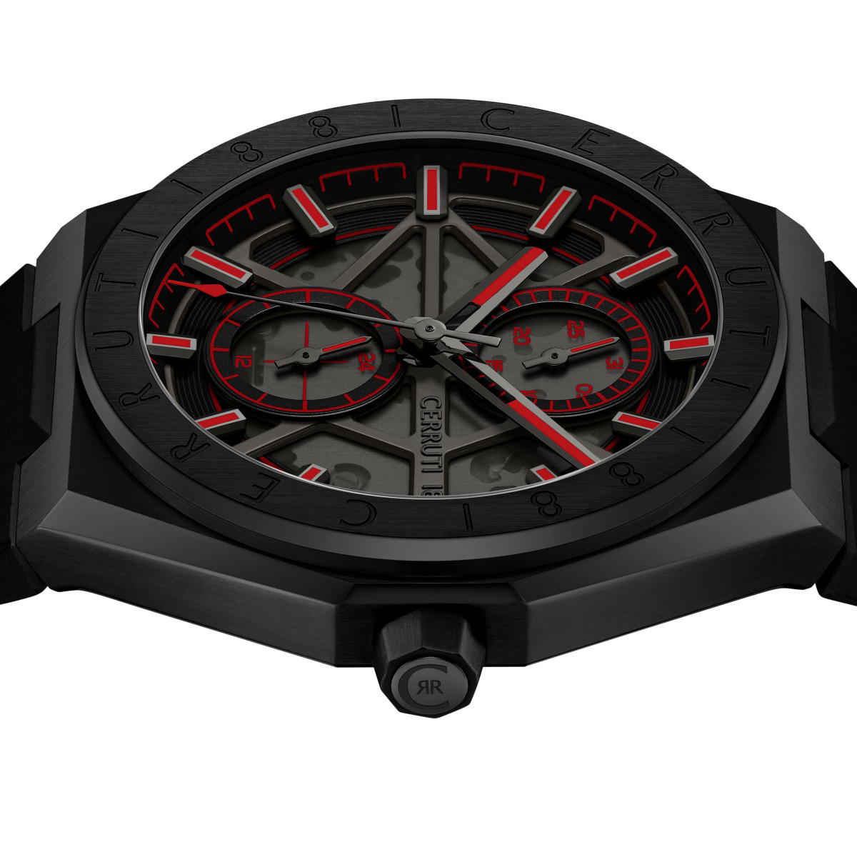 Cerruti 1881 Men's Chronograph Watch - Rubber Strap