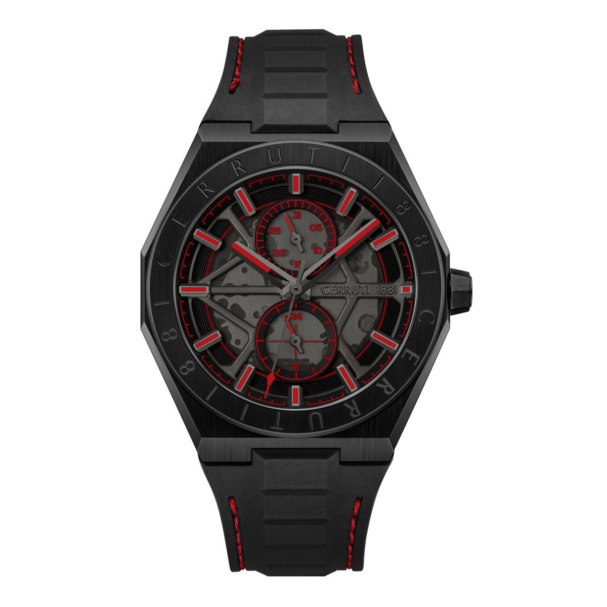 Cerruti 1881 Men's Chronograph Watch - Rubber Strap