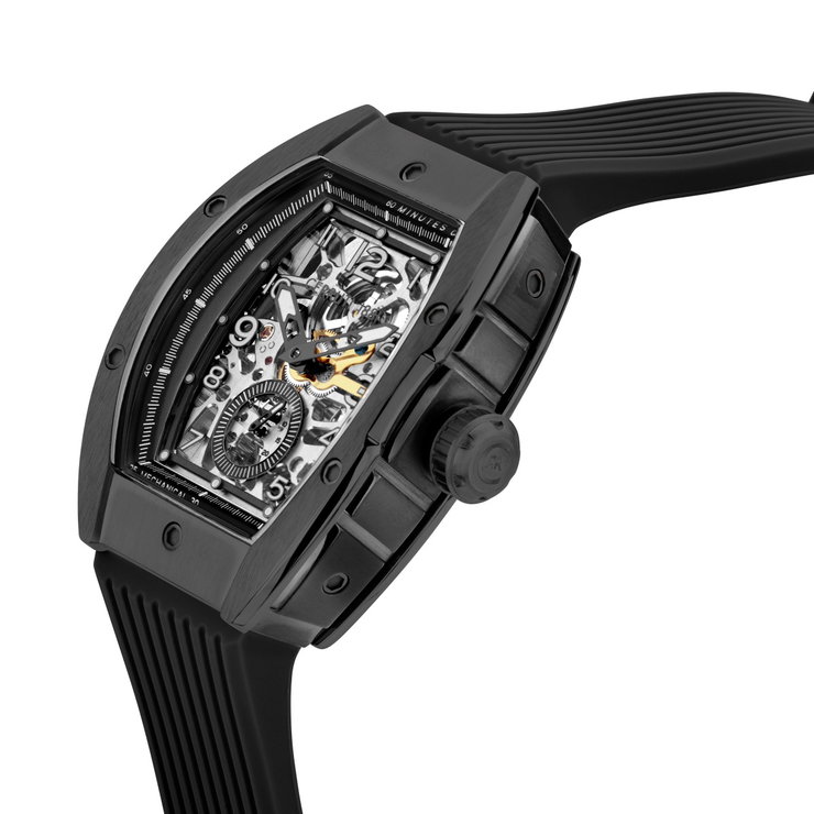 Cerruti 1881 Ovaro Men's Watch - Black Skeleton Dial