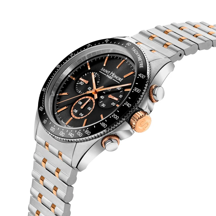 Saint Honore Men's Chronograph Watch - Steel Strap