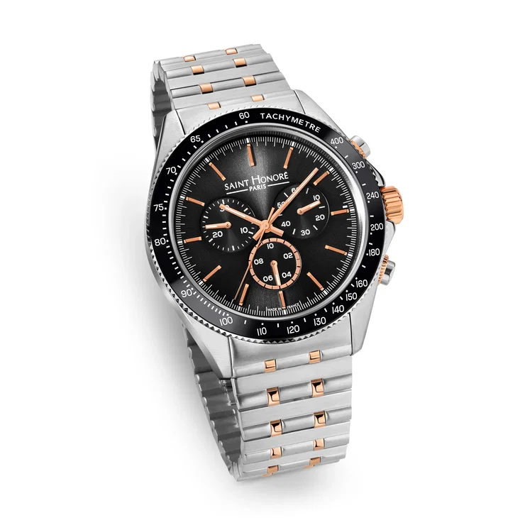 Saint Honore Men's Chronograph Watch - Steel Strap