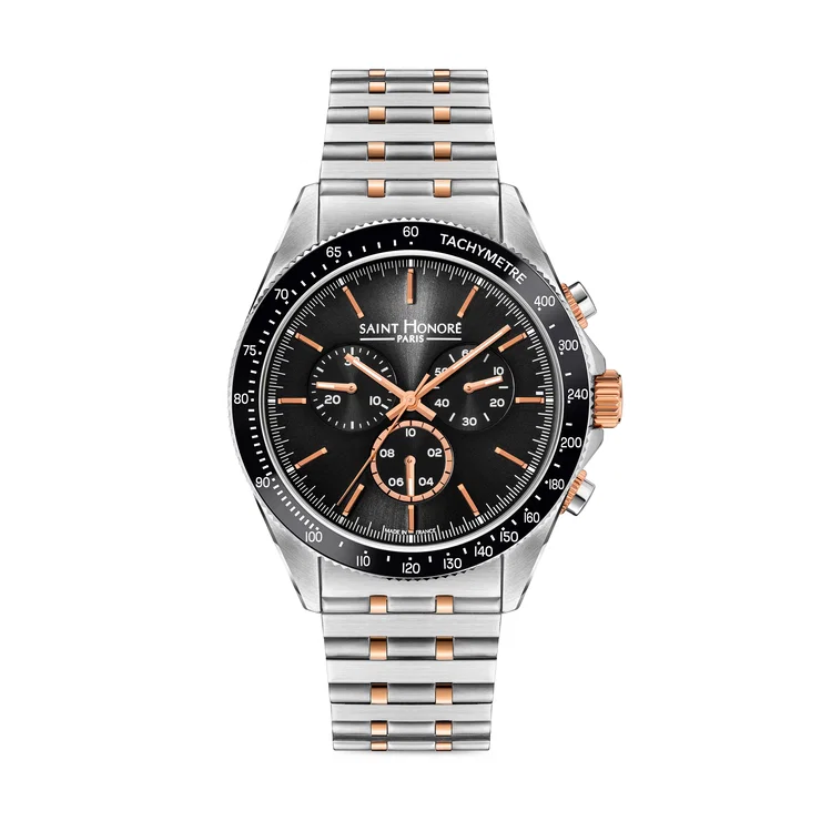 Saint Honore Men's Chronograph Watch - Steel Strap