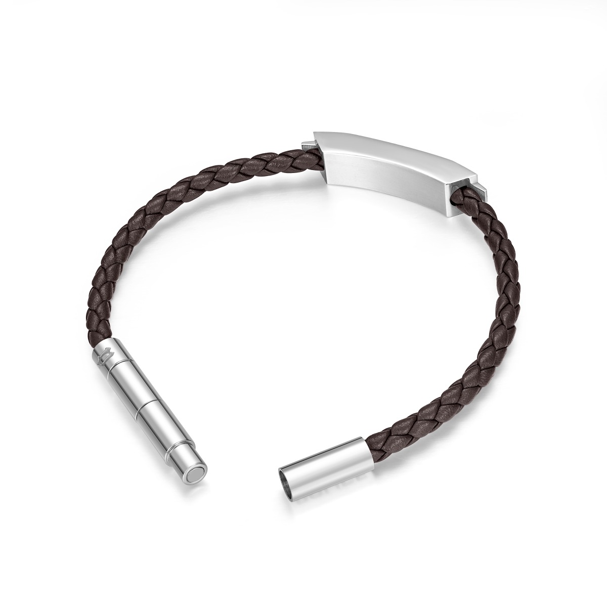 Police Men’s Leather Bracelet - Brown Leather