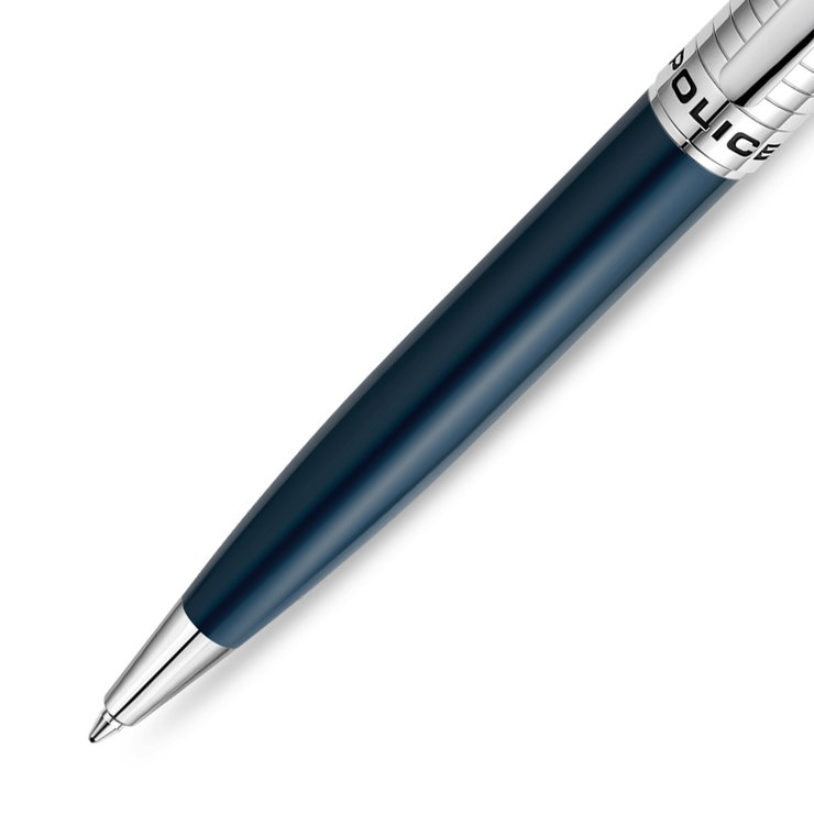 Police Ballpoint Pen – Elegant Blue & Silver Finish