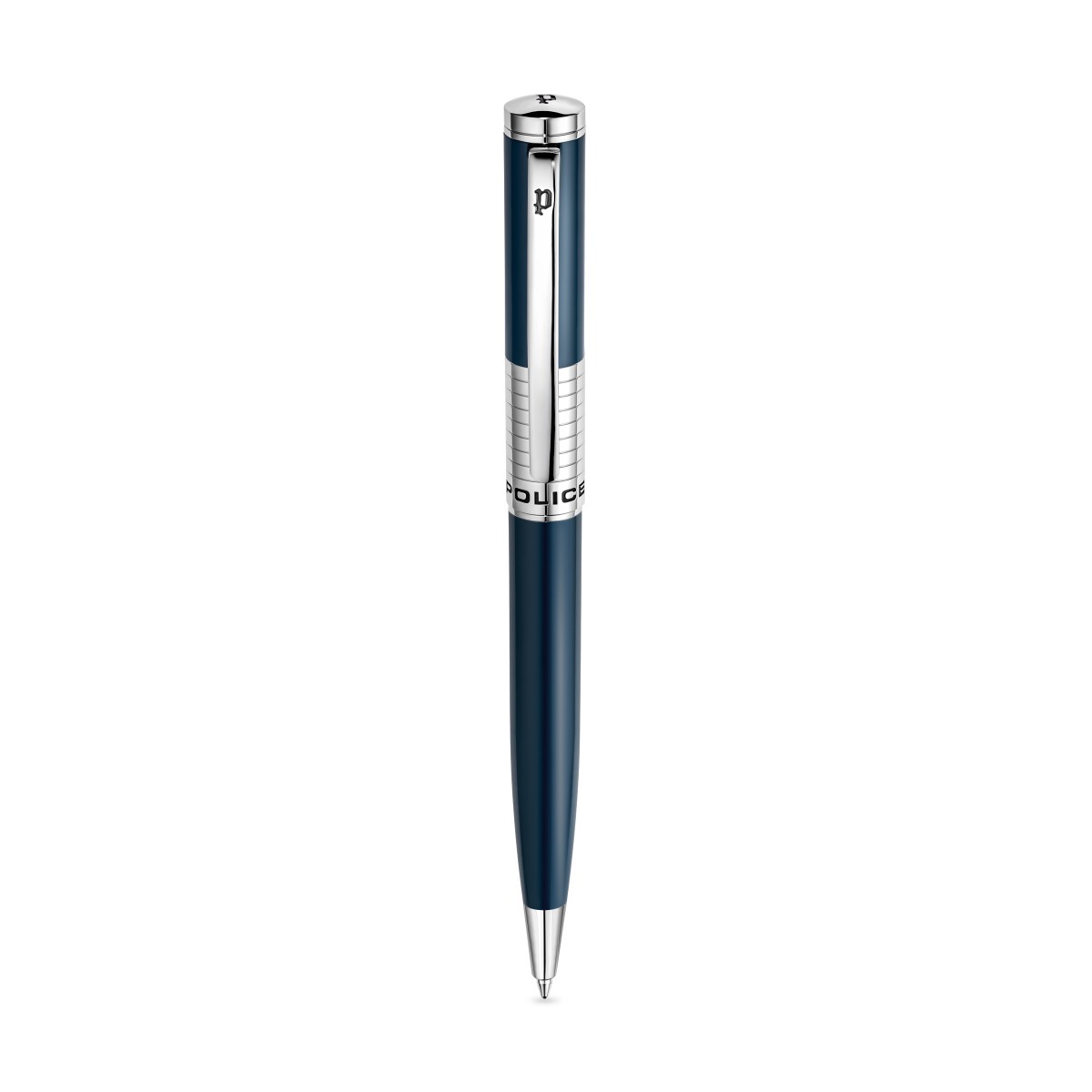 Police Ballpoint Pen – Elegant Blue & Silver Finish