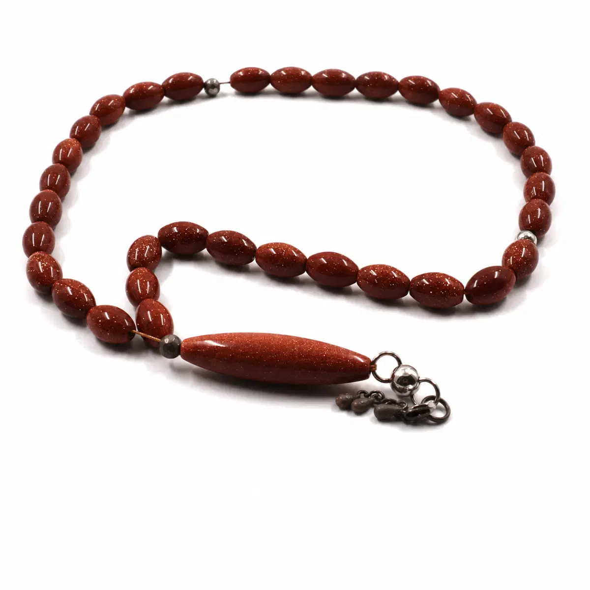 Tateossian Subha Rhodium Brown with silver