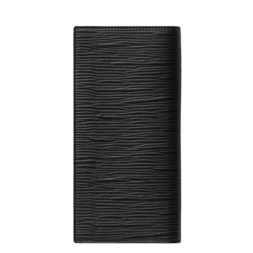 Montblanc 4810 Long Wallet 15cc Black Leather 