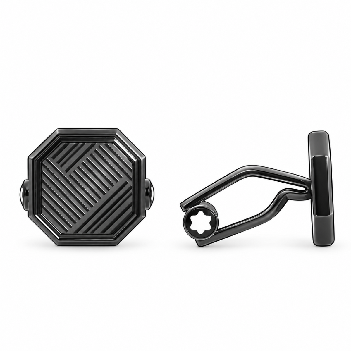 Montblanc StarWalker Extreme Black Stainless Steel Cufflinks