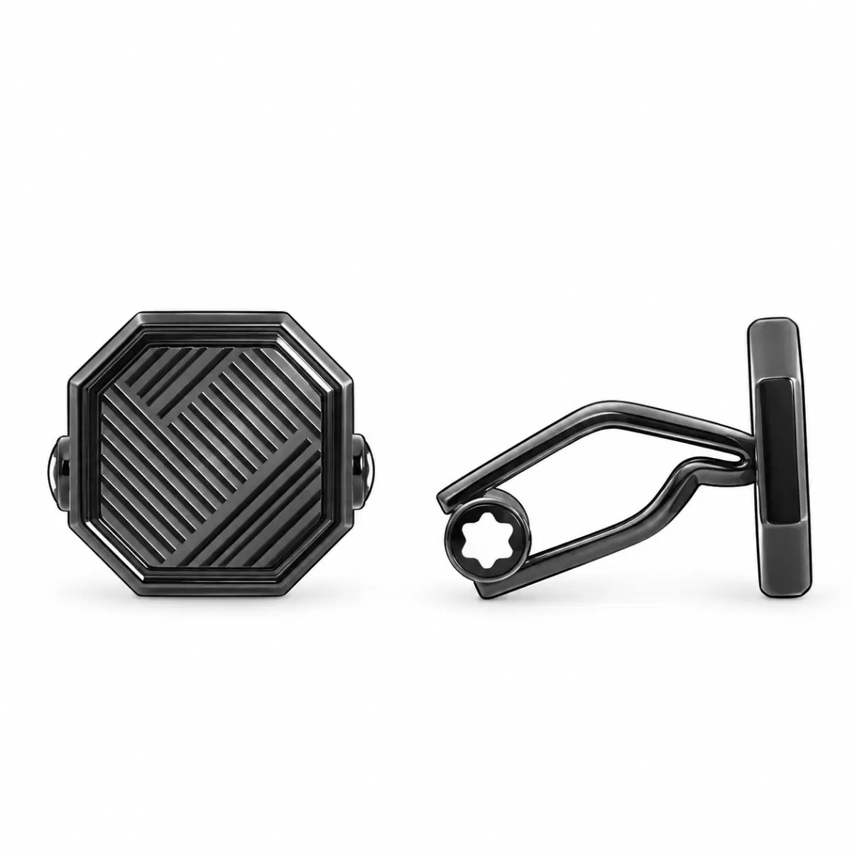 Montblanc StarWalker Extreme Black Stainless Steel Cufflinks