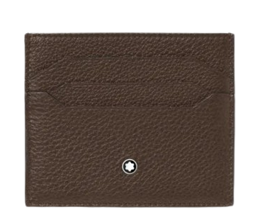 Montblanc Soft Grain card holder 6cc brown leather