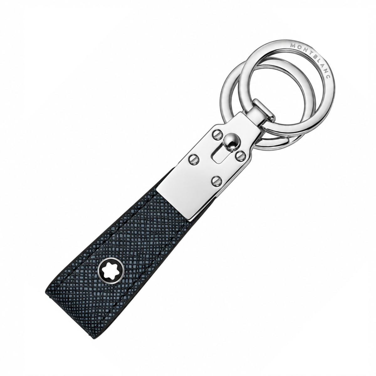 Montblanc Sartorial Loop Key Holder in Blue Leather
