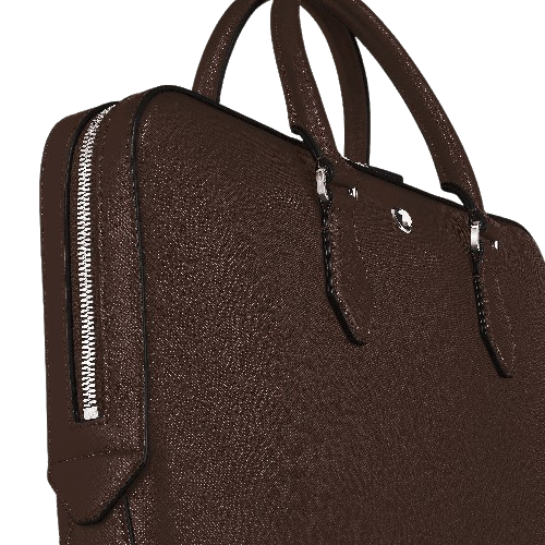 Montblanc Thin Briefcase in Sartorial Leather Ebony Brown