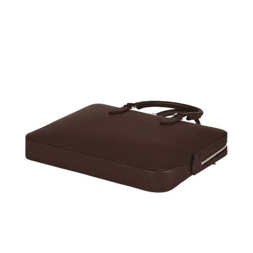 Montblanc Thin Briefcase in Sartorial Leather Ebony Brown