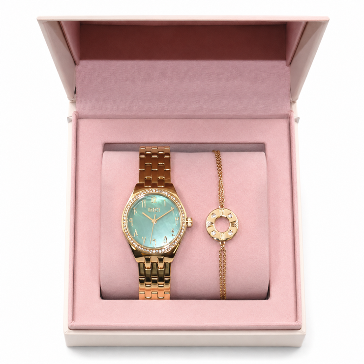 DICI Milano Women's Watch Set with green Dial