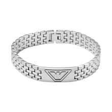 Emporio Armani Men's Steel Bracelet with Logo 