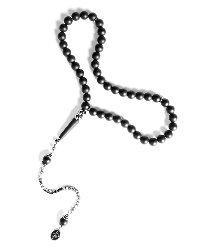 Zyan Matte Black Onyx 45 Beads - Elegant & Spiritual