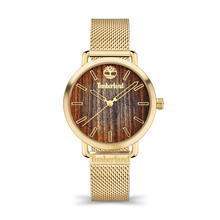 Timberland Oakrock Women Watch Steel Gold , Brown 