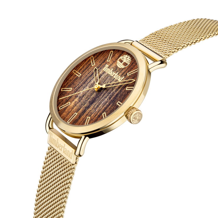 Timberland Oakrock Women Watch Steel Gold , Brown