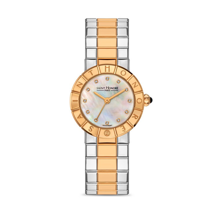 Saint Honore women watch steel rose gold , Mother of pearl
