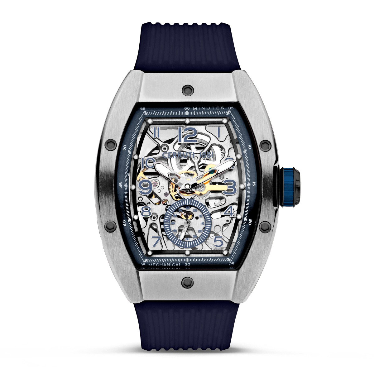 Cerruti 1881 Ovaro Automatic gent watch blue silicon  