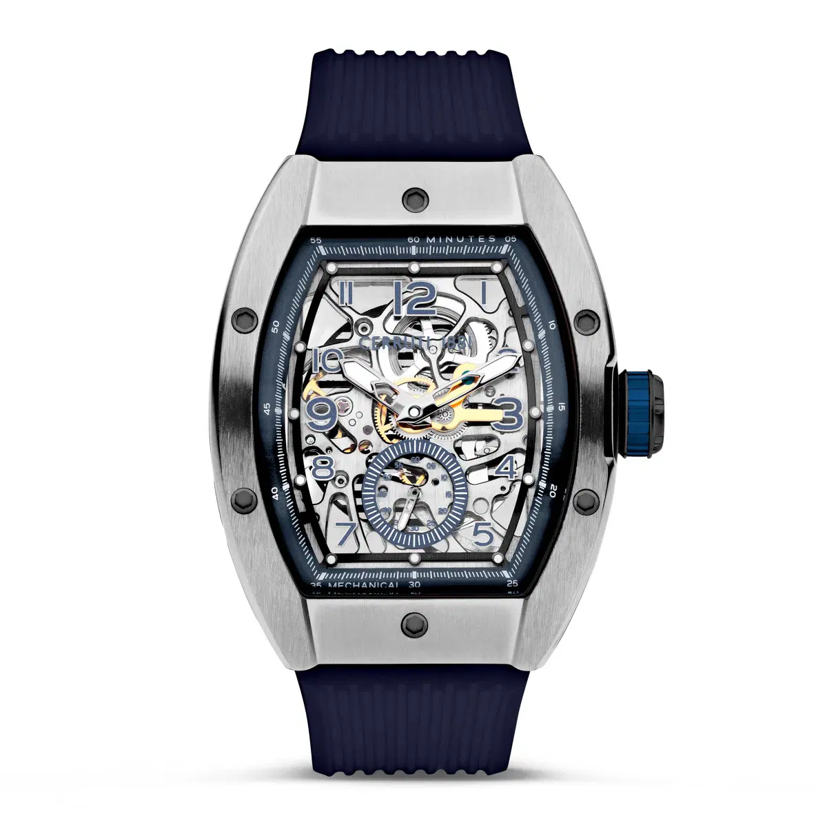 Cerruti 1881 Ovaro Automatic gent watch blue silicon