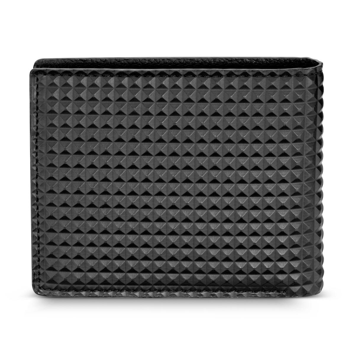 Police Men's Textured Leather Wallet – Black