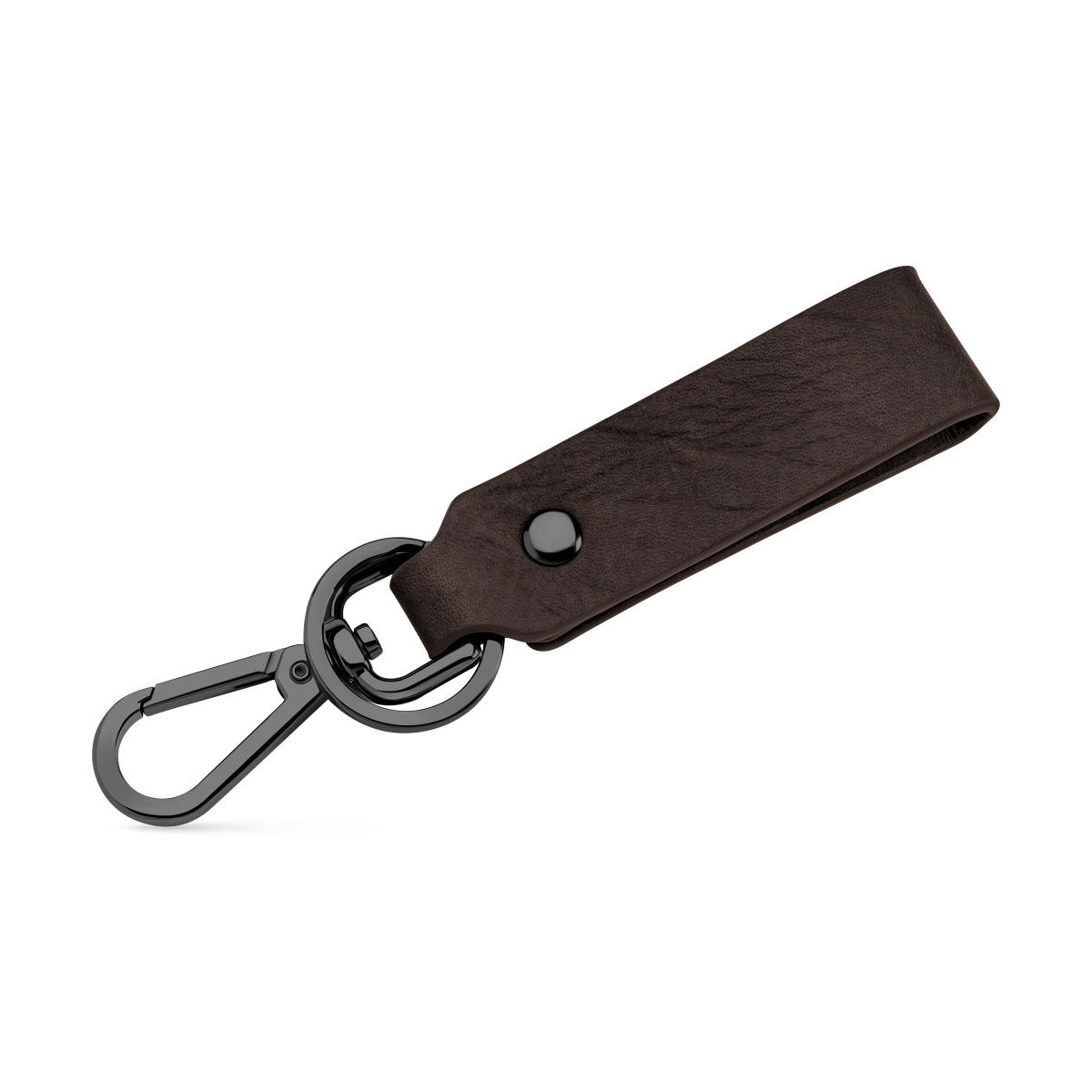 Police Men Leather Keyring Brown & Black