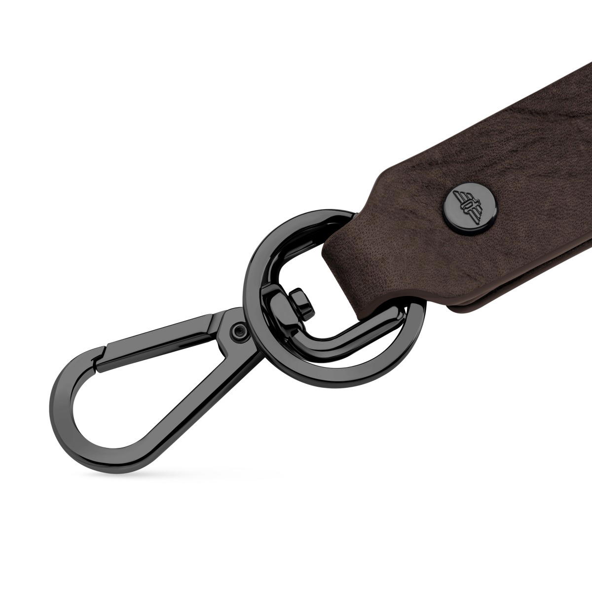 Police Men Leather Keyring Brown & Black