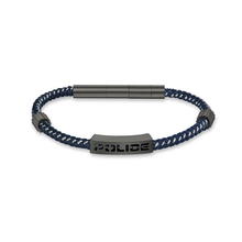 Police ASSAULT Men Bracelet Blue Leather 