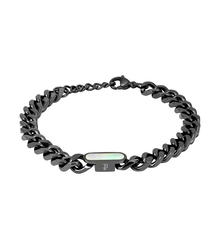 Police VIGOR Men Bracelet Gunmetal Steel Chain