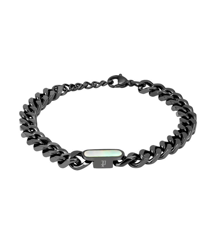 Police VIGOR Men Bracelet Gunmetal Steel Chain