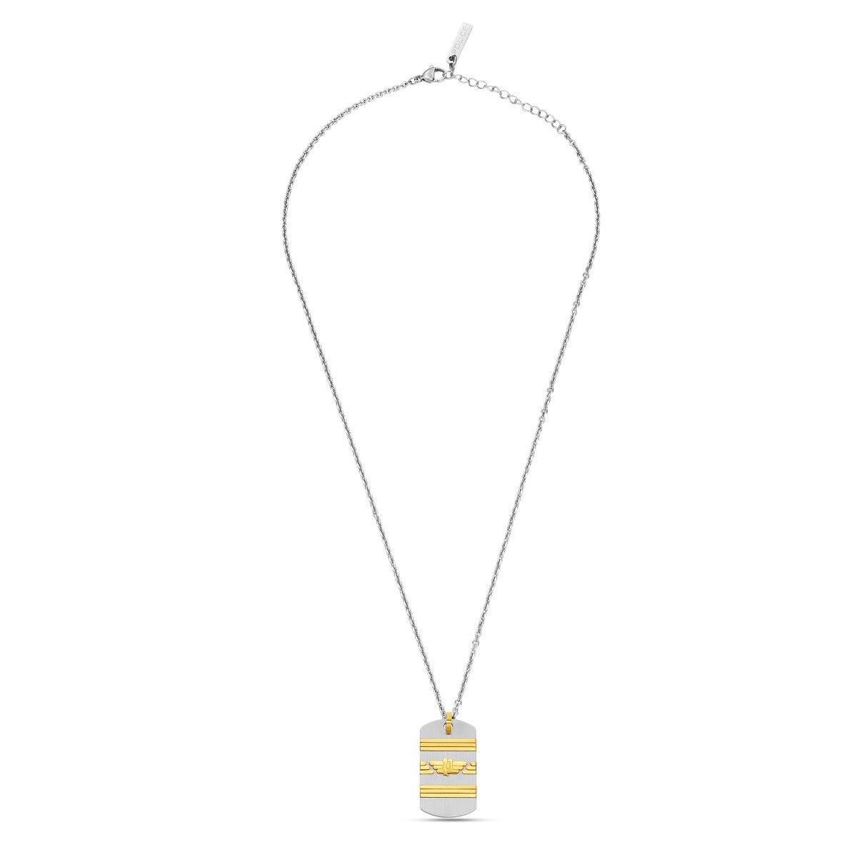 Police REVELRY necklace for men steel silver , Gold