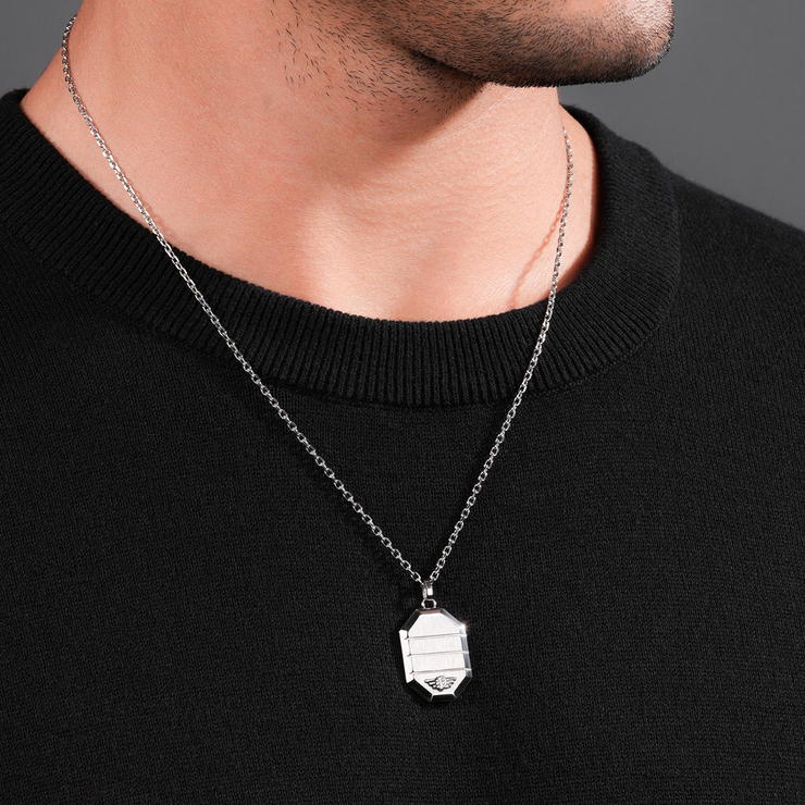 Police REVELRY necklace for men stainless steel silver