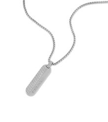 قلادة بوليس تريدستون للرجال ستانلس ستيل مع تعليقة