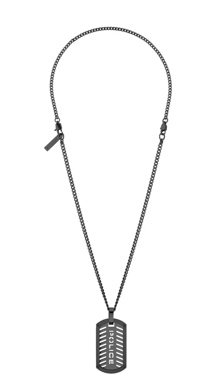 Police LATTITUDE men necklace stainless steel black